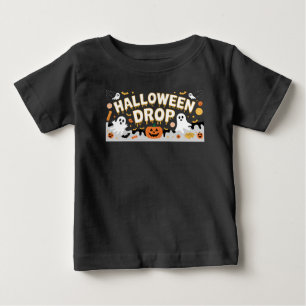 Camiseta Para Bebê Largura de Halloween
