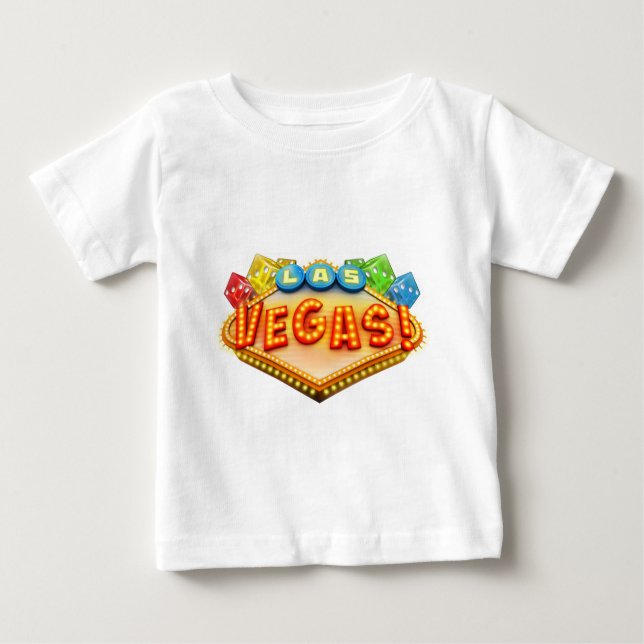 Camiseta Para Bebê las vegas (Frente)