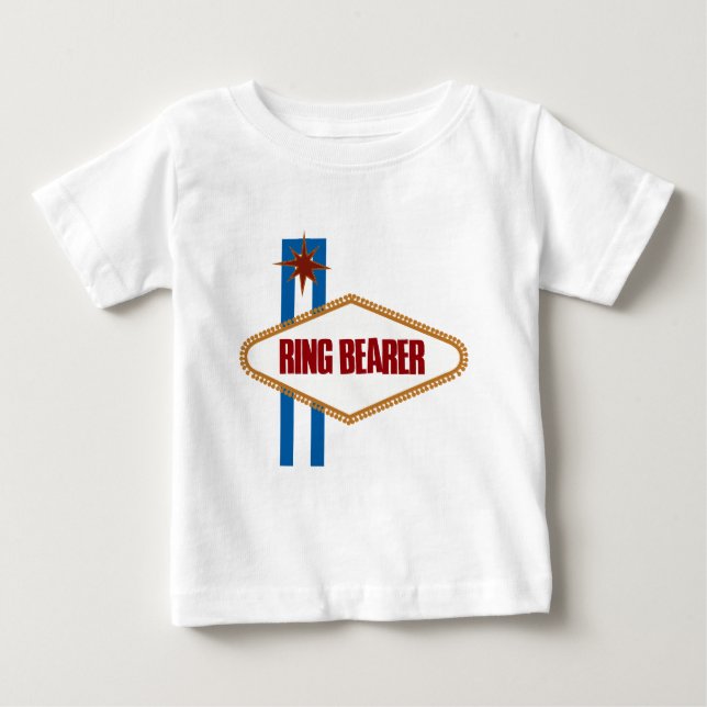 Camiseta Para Bebê Las Vegas Ring Bearer (Frente)