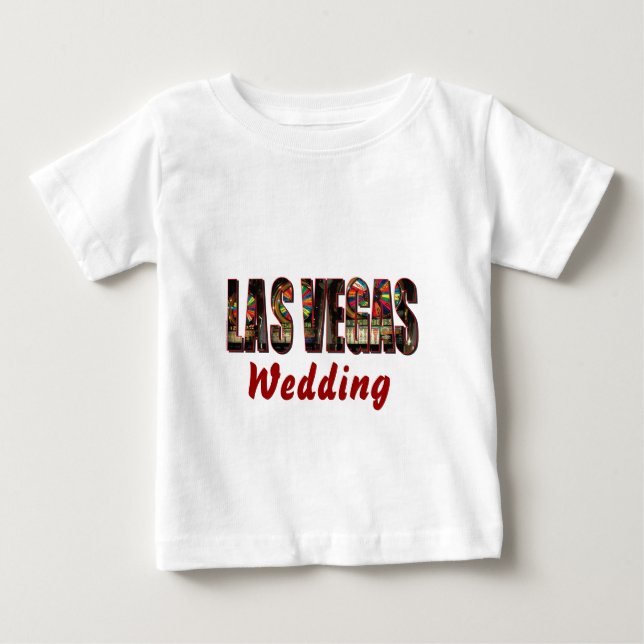 Camiseta Para Bebê Las Vegas Wedding (Frente)