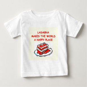 Camiseta Para Bebê lasanhas