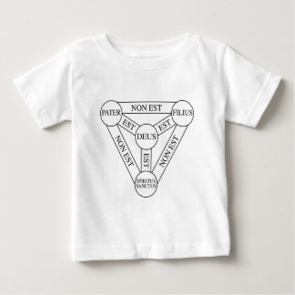 Camiseta Para Bebê Latino do diagrama da trindade