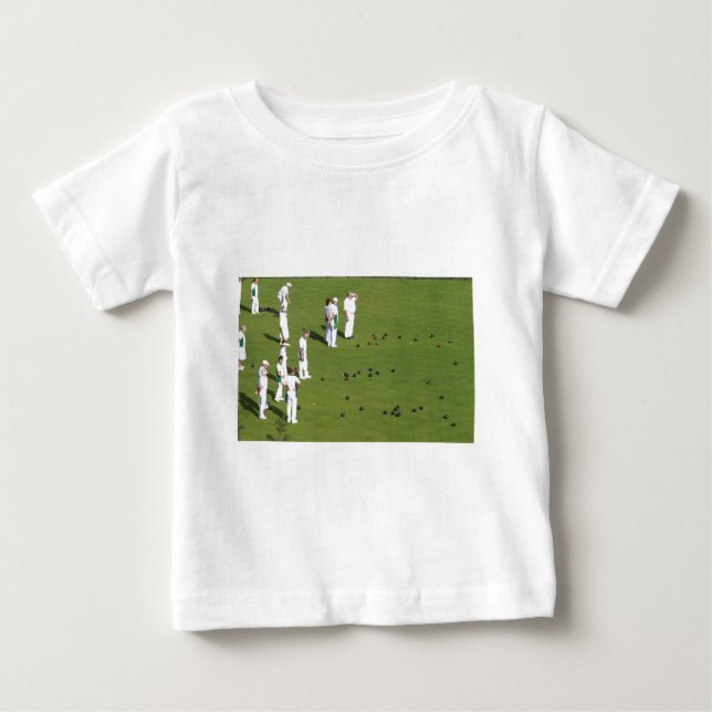 Camiseta Para Bebê Lawn Bowls Inglaterra (Frente)