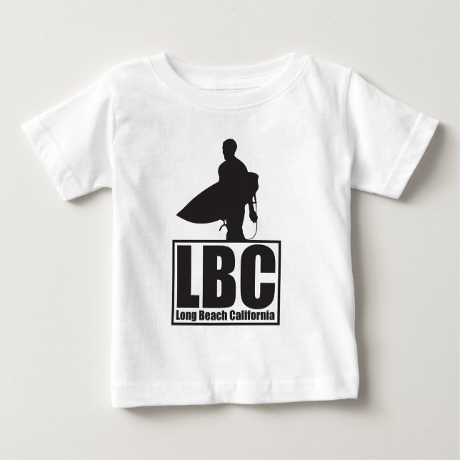 Camiseta Para Bebê LBC - Surf - Preto (Frente)