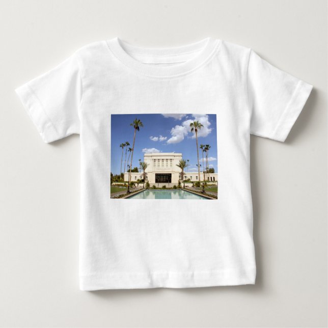 Camiseta Para Bebê lds mesa arizona temple foto mormon (Frente)