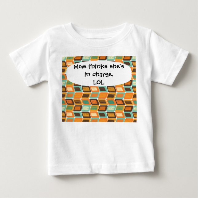 Camiseta Para Bebê Lean dos anos 70 (Frente)