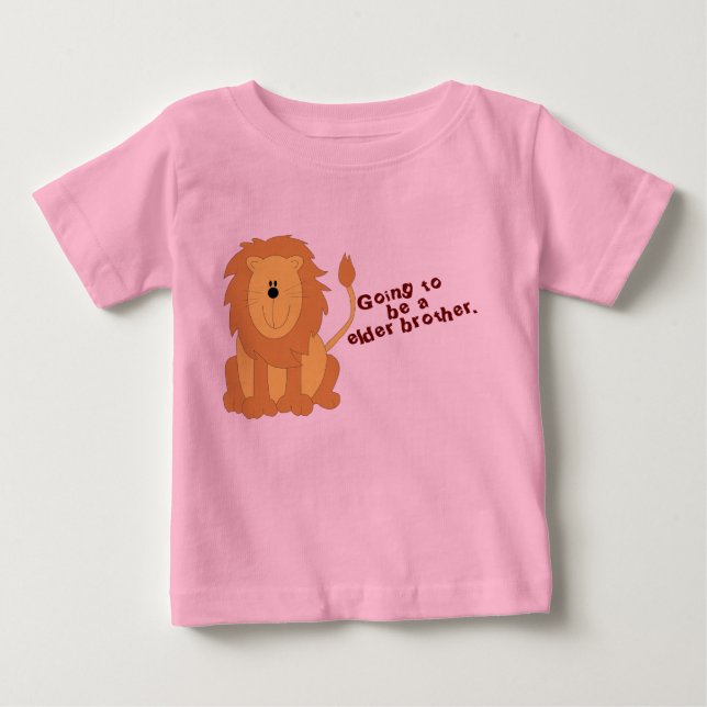 Camiseta Para Bebê leão (Frente)