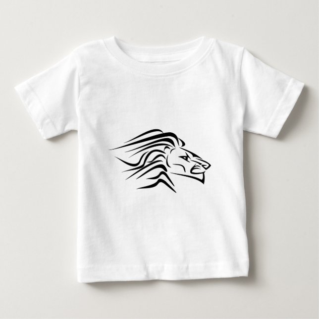 Camiseta Para Bebê Leão (Frente)