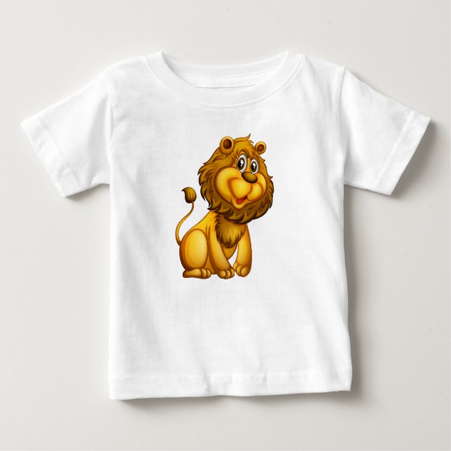 Camiseta Para Bebê leão (Frente)