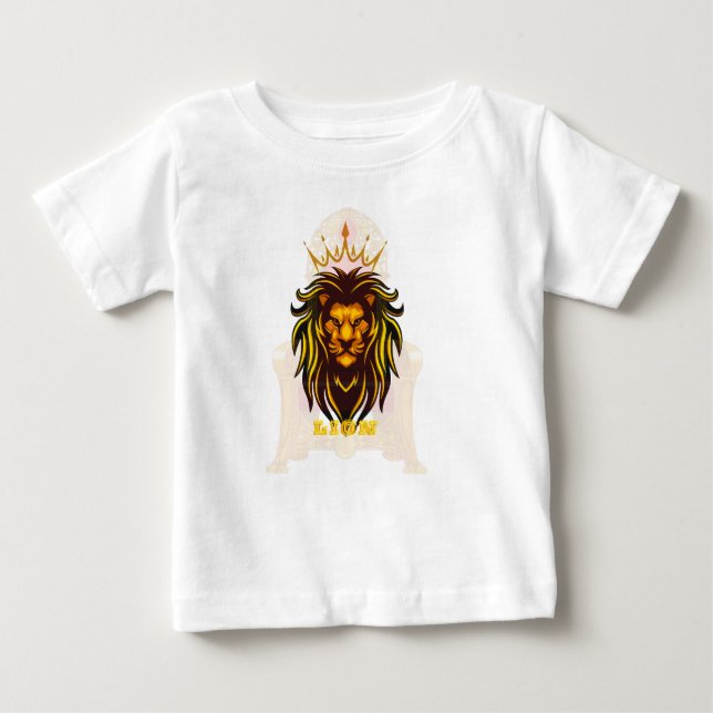 Camiseta Para Bebê leão (Frente)
