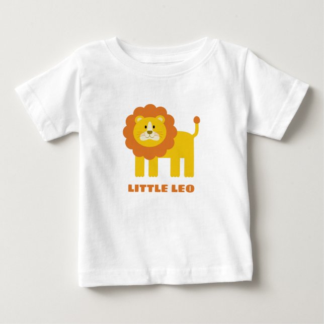 Camiseta Para Bebê Leão (Frente)