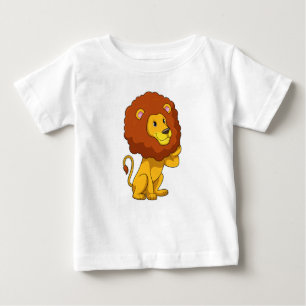 Camiseta Para Bebê Leão com Curls