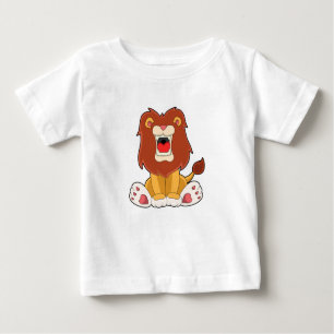 Camiseta Para Bebê Leão-de-coleira