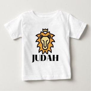 Camiseta Para Bebê Leão De Judah Faith Baseado