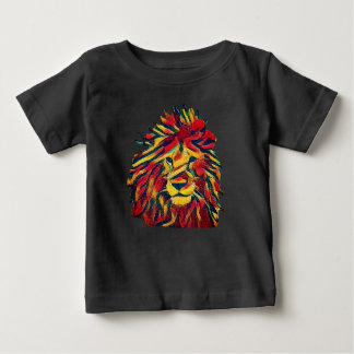 Camiseta Para Bebê Leão de Rasta