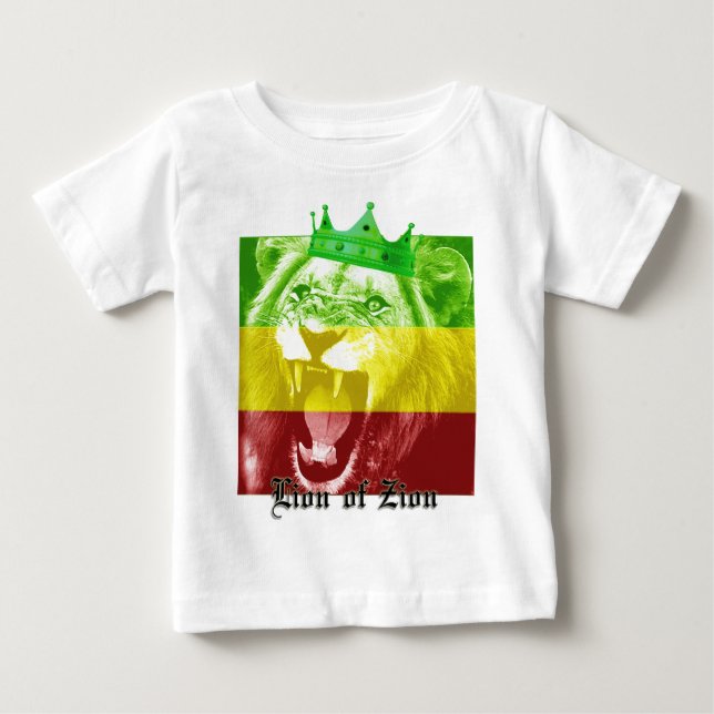 Camiseta Para Bebê Leão de Zion (Frente)