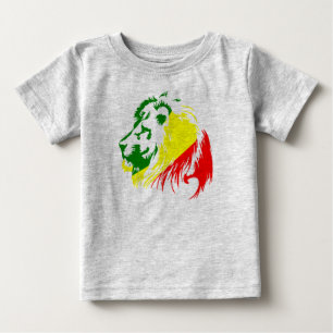 CAMISETA PARA BEBÊ LEÃO ESTILO
