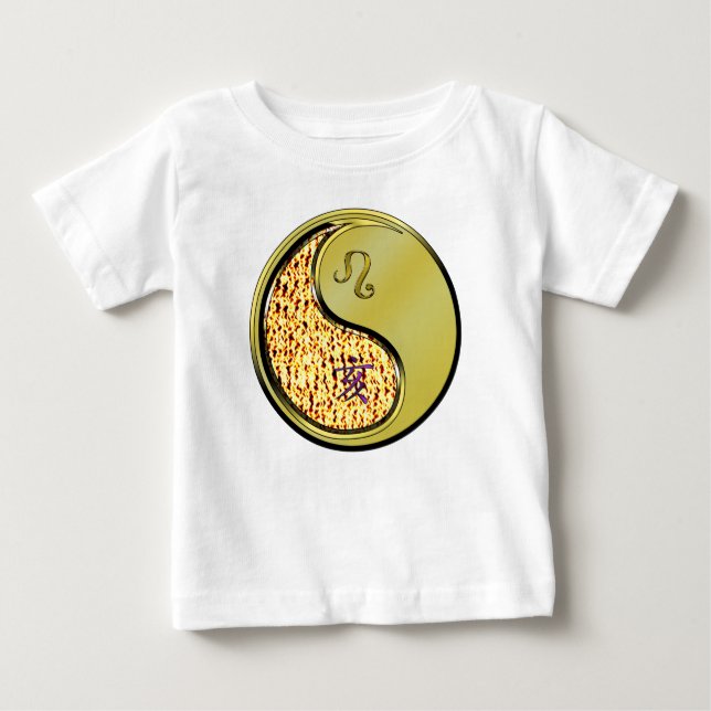 Camiseta Para Bebê Leão & Javali de Metal (Frente)