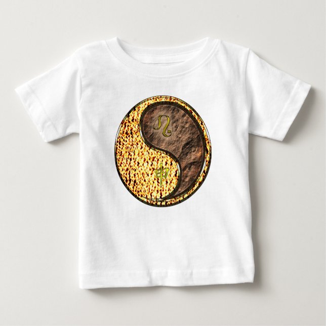 Camiseta Para Bebê Leão & Macaco da Terra (Frente)