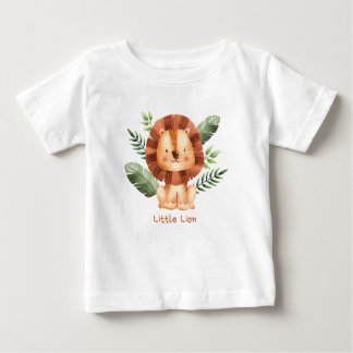 Camiseta Para Bebê Leão pequeno