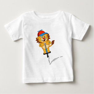 Camiseta Para Bebê Leão Pogostick