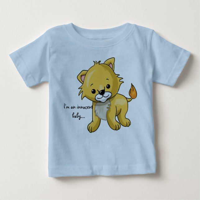 Camiseta Para Bebê Leãozinho (Frente)