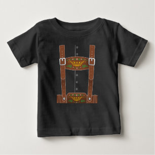 Camiseta Para Bebê Lederhosen Oktoberfest German Culture Halloween