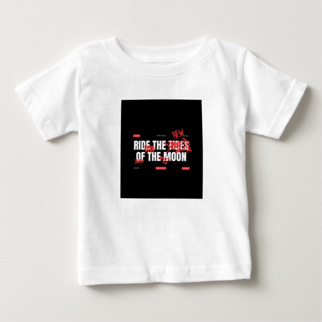 Camiseta Para Bebê Legal da lua  (Frente)