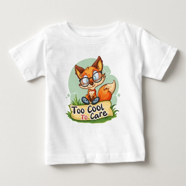 Camiseta Para Bebê Legal Fox Carefree (Frente)