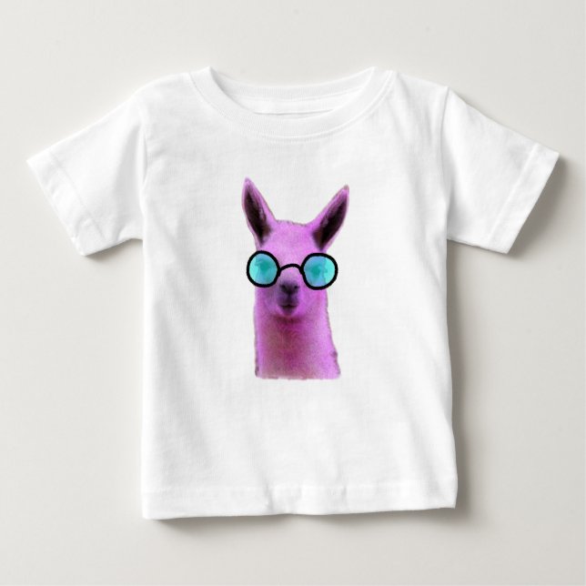 Camiseta Para Bebê Legal Llama Rosa! (Frente)