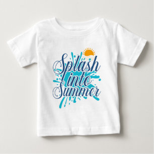 Camiseta Para Bebê Legal monissexo esmagador Arte de verão