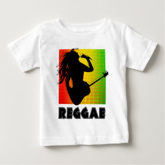 Camiseta Para Bebê Legal Reggae Rasta Música Violão Jogando Ferano