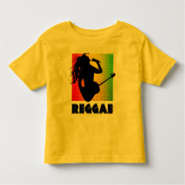 Camiseta Para Bebê Legal Reggae Rasta Música Violão Jogando Ferano