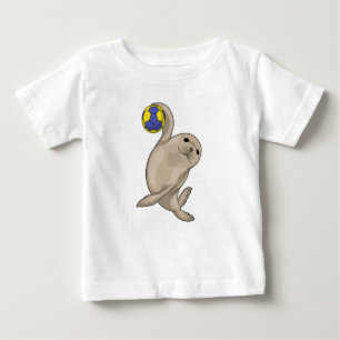 Camiseta Para Bebê Leitor de Andebol Seal