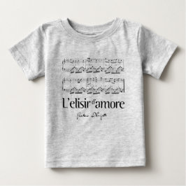 Camiseta Para Bebê L'elisir d'amore 2