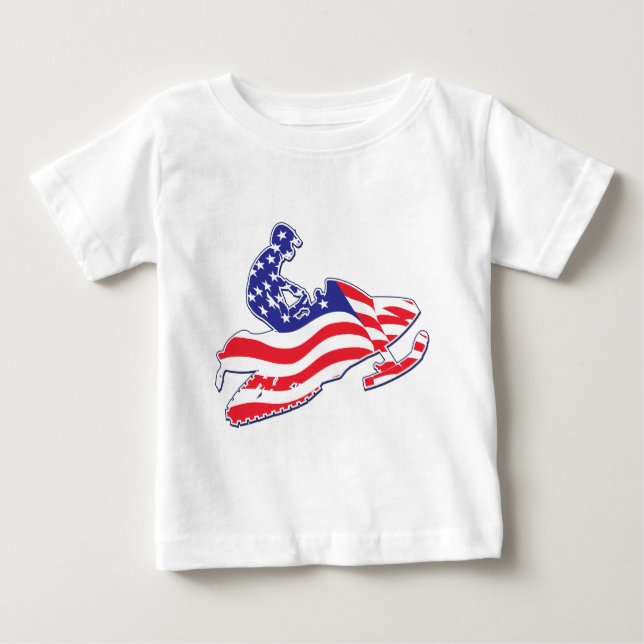 Camiseta Para Bebê Leme Patriótico (Frente)