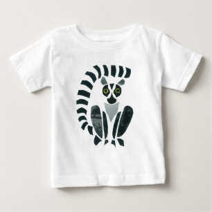 Camiseta Para Bebê Lemur