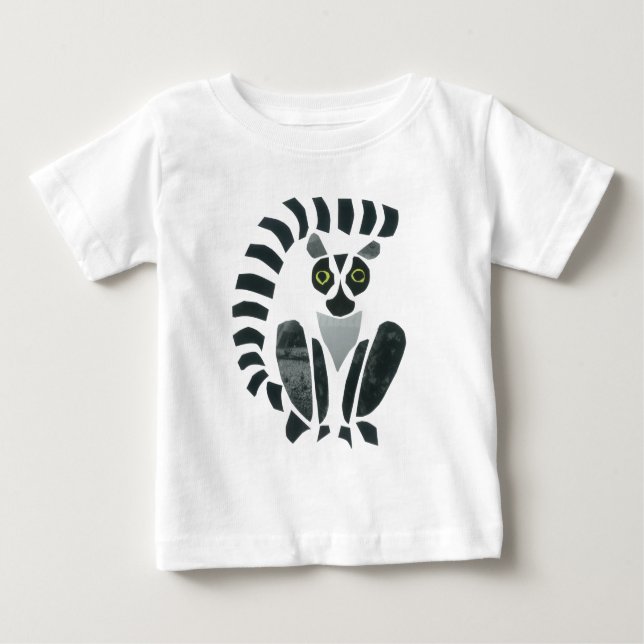 Camiseta Para Bebê Lemur (Frente)