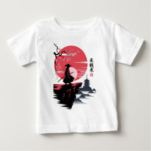 Camiseta Para Bebê Lendas do Samurai Guerreiro Japonês Vintage 2026
