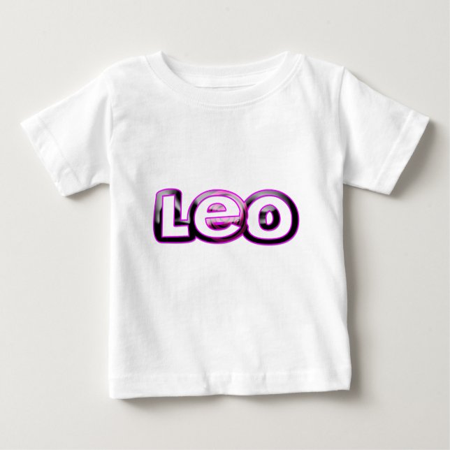 Camiseta Para Bebê Leo (Frente)