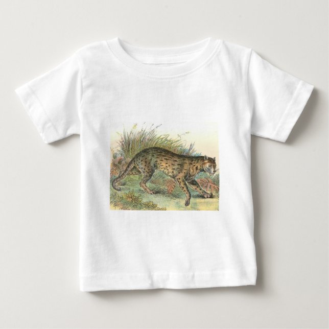 Camiseta Para Bebê Leopard-Cat (Variedade de Javan) Felis javanensis (Frente)