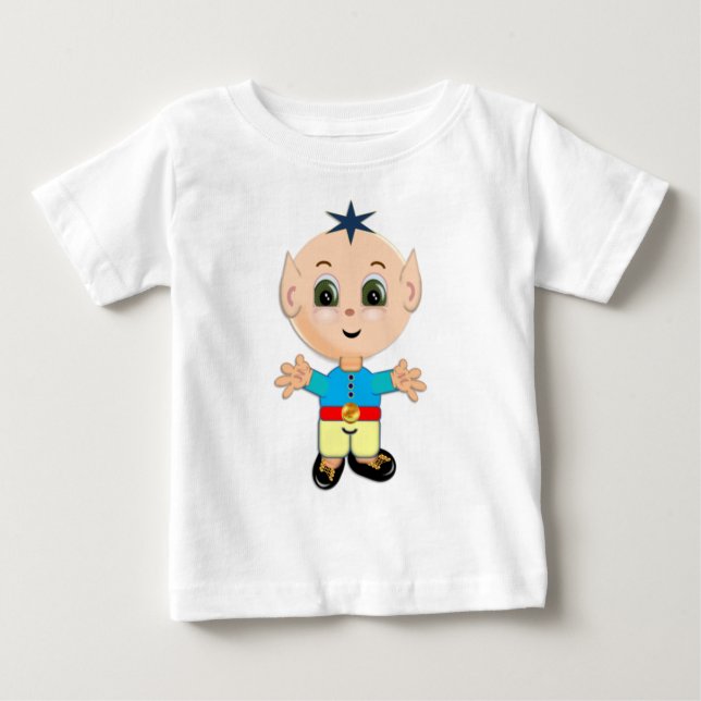 Camiseta Para Bebê Leprechaun fofo (Frente)