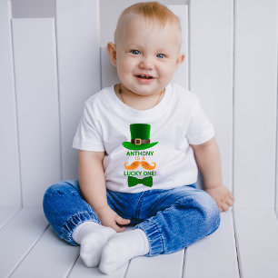 Camiseta Para Bebê Leprechaun Moderno Aniversário St. Patrick's Qualq