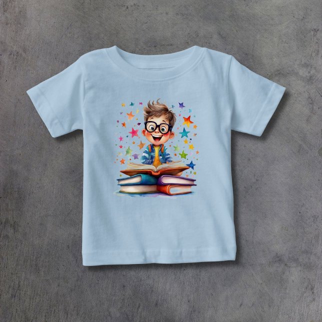 Camiseta Para Bebê Ler é Incrível! Bebê (Criador carregado)