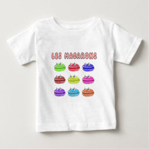 Camiseta Para Bebê Les Macarons — Cartoon