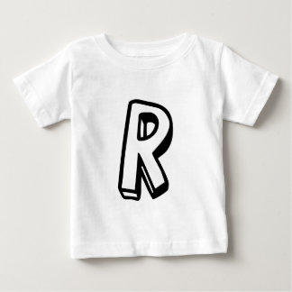 Camiseta Para Bebê Letra R
