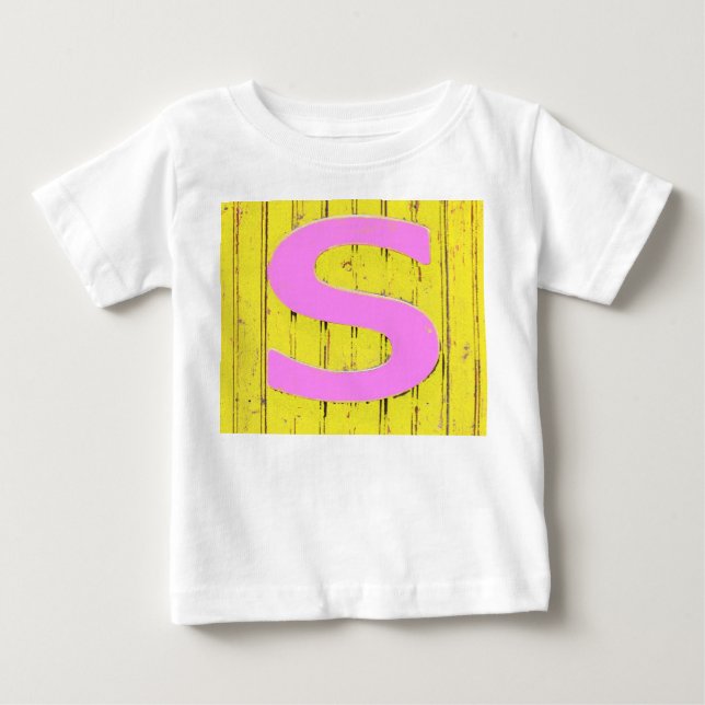 Camiseta Para Bebê Letra s (Frente)