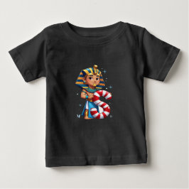 Camiseta Para Bebê Letra S de Natal Fofo – Doces Canudos de Natal em