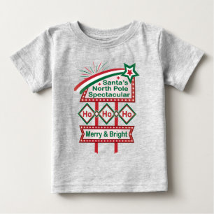 Camiseta Para Bebê Letreiro retrovisor dos papais noeis - Feliz de hu