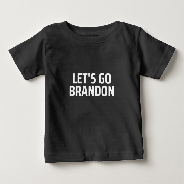 Camiseta Para Bebê let's go brandon (Frente)